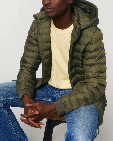 YTWOO YTWOO Herren Steppjacke | komplett aus recycelten Materialen gefertigt, Khaki, – Produktbild 1 von 4