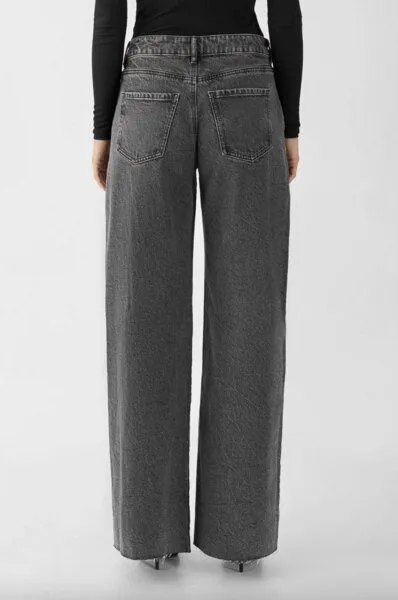 DAWN DAWN SUNNY Wide Leg - Open Hem, Light grey (grau), – Produktbild 2 von 4