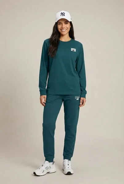 THE FACE OF ELEMENTS The Face of Elements Peak - Regular Fit Sweatpant aus 100% Bio-Baumwolle, Algae (grün), – Produktbild 3 von 4