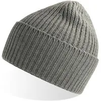 Atlantis Headwear Atlantis Headwear grob gestrickte Beanie-Mütze aus Polylana®-Garn, Hellgrau melange, – Produktbild 3 von 3