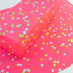 Bow & Hummingbird Bow & Hummingbird Geschenkpapier "Neon Konfetti" aus Recyclingpapier – Produktbild 1 von 1