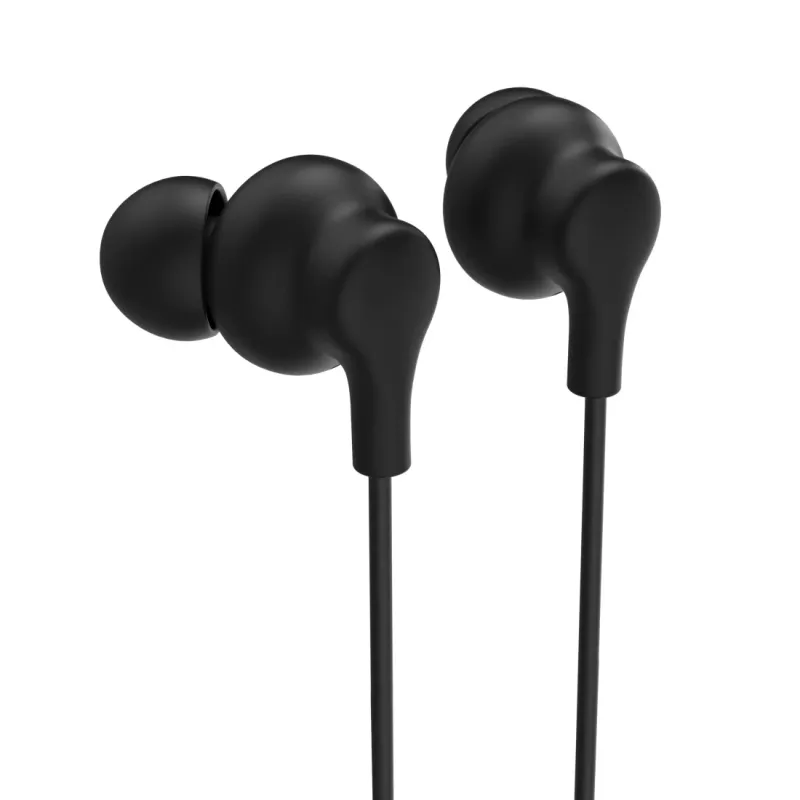 Hama Hama Kopfhörer "Popply", In-Ear, Mikrofon, Kabelknickschutz, 3,5 mm, Schwarz, – Produktbild 3 von 6
