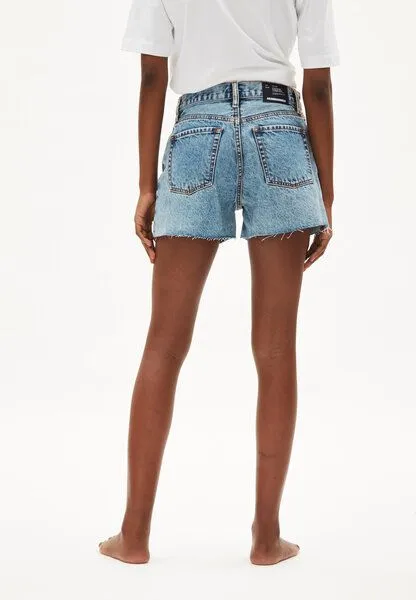 ARMEDANGELS ARMEDANGELS LEMEAA - Damen Shorts Regular Fit aus Bio-Baumwoll Mix, Light salty blue, – Produktbild 2 von 4
