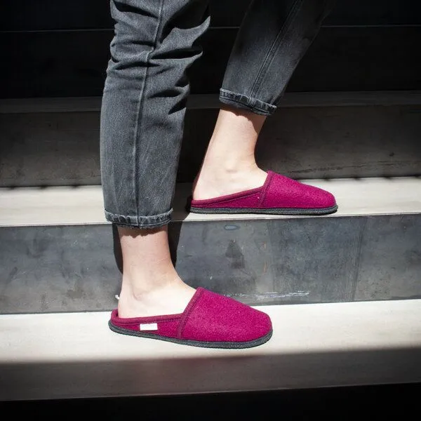Gottstein Gottstein Filz-Hausschuh Villach - Pantoffel für Damen & Herren aus 100% Schurwolle, Pink, – Produktbild 2 von 4