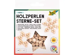 folia folia Holzperlen Sterne Set "Nature", 161-tlg. – Produktbild 1 von 1