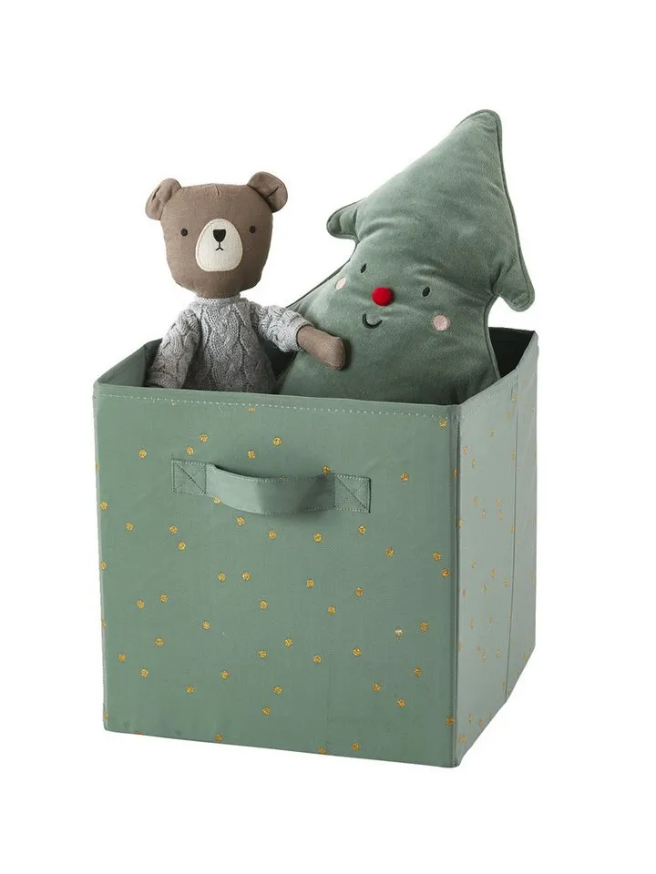Vertbaudet Vertbaudet Aufbewahrungsbox Kinderzimmer GRÜNER WALD, 3er-Set, Braun|grün, – Produktbild 4 von 4