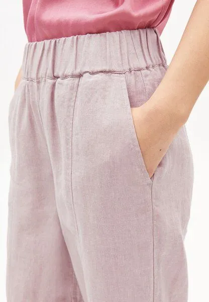 ARMEDANGELS ARMEDANGELS LINO BARREL Damen Hose aus 100% Leinen, Pink mist, – Produktbild 3 von 4