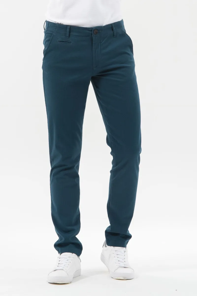 ORGANICATION ORGANICATION Herren vegan Slim Chino Hose Navy, Extra dunkelblau, – Produktbild 2 von 2