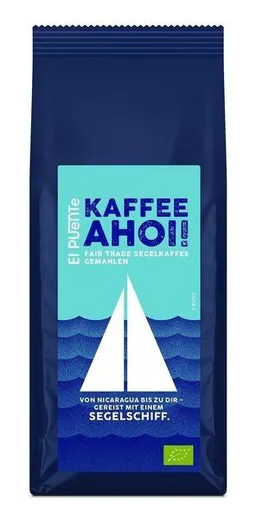 El Puente El Puente Kaffee Ahoi! - Bio-Kaffee gemahlen 250 g gesegelt | Fair Trade | Bio-zertifiziert | Vegan | Glutenfrei – Produktbild 1 von 1