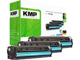 KMP KMP Druckkassette ersetzt hp CF371AM, Nr. 128A cyan, magenta, gelb – Produktbild 1 von 1