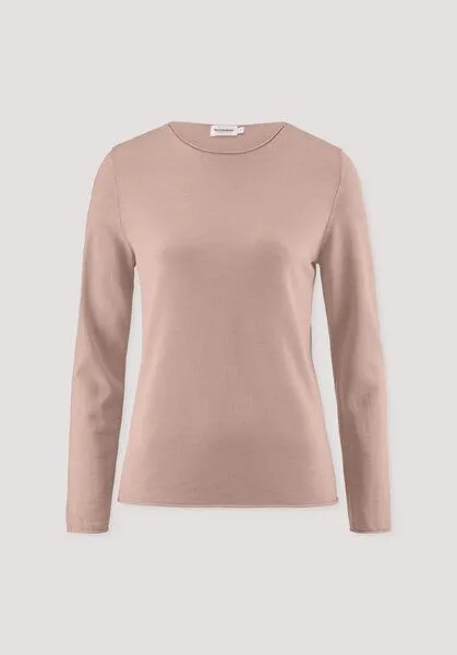hessnatur hessnatur Strick Pullover Regular aus reiner Bio-Merinowolle, Rosé, – Produktbild 4 von 4