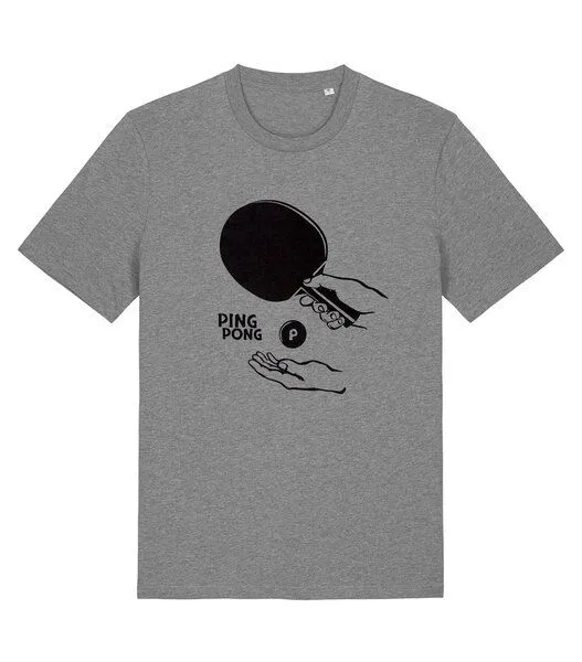 päfjes päfjes Ping Pong Tischtennis - Fair Wear Männer T-Shirt, Grau, – Produktbild 2 von 4