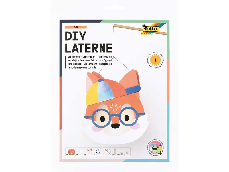 folia folia DIY-Laterne "FOX" mit LED-Licht – Produktbild 1 von 1