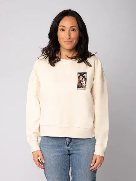 watapparel watapparel Sweatshirt Frauen Tarot The Lovers, Natural raw, – Produktbild 2 von 2