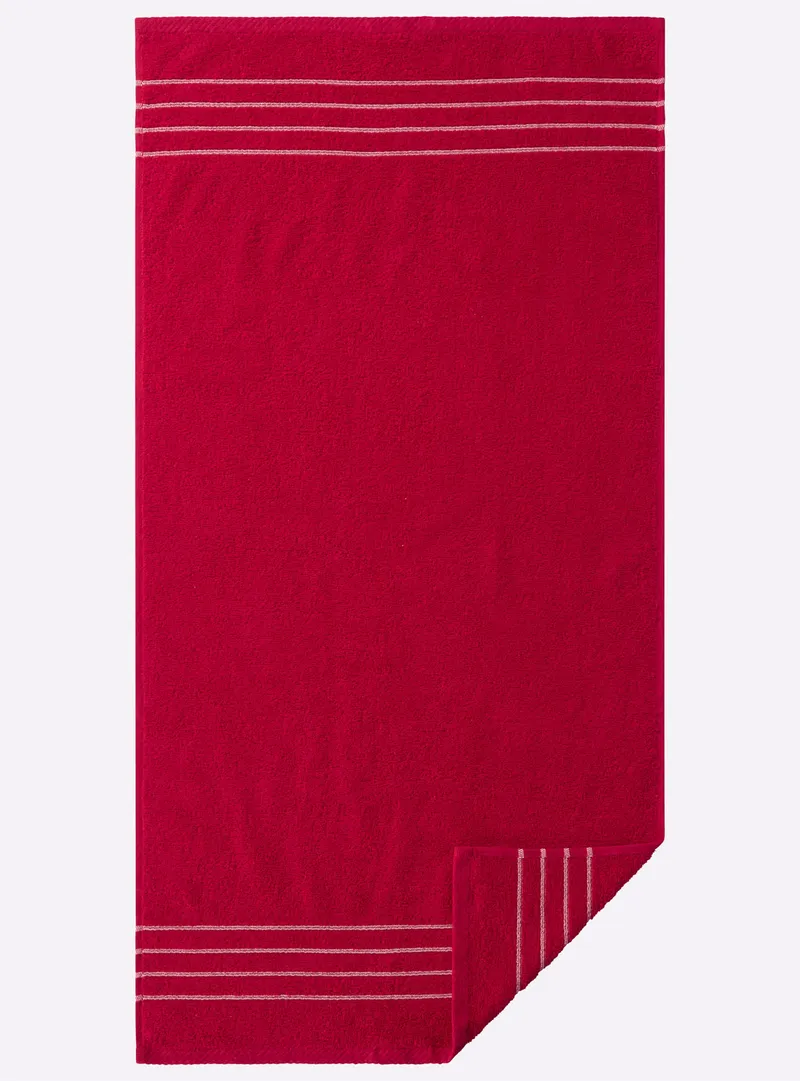 wäschepur Handtuch rot, Rot, – Produktbild 2 von 2