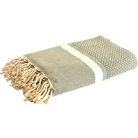 Just Be Just Be Hamamtuch / Strandtuch Maxi Pied de Lion, Khaki, – Produktbild 1 von 1