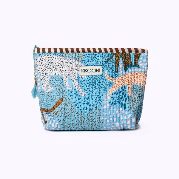 KIKOONI KIKOONI Geldbörsen | kleine Taschen | Passtasche "Mini Traveler", Lucky leo blue, – Produktbild 1 von 4