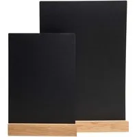 Exacompta Exacompta Tischtafel "Exacryl" gerade, Schieferoptik, ABS Kunststoff, 148x52x210,schwarz – Produktbild 1 von 1