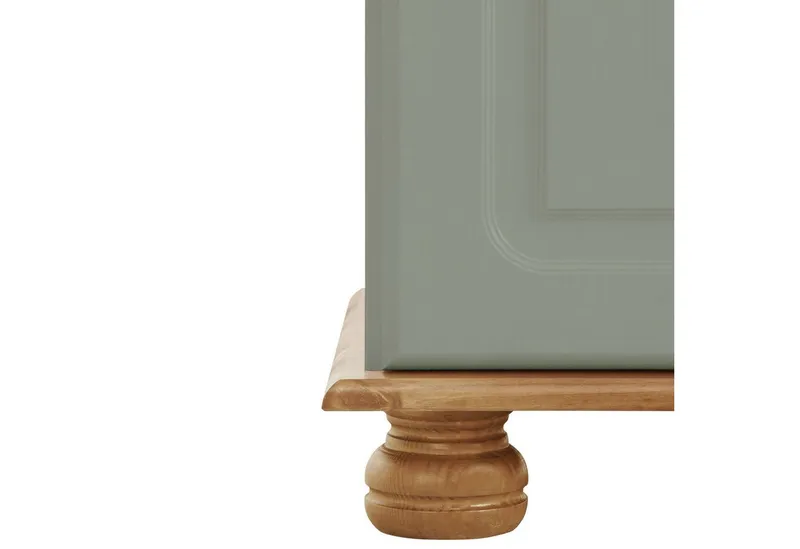 OTTO home Sekretär Mette, Schreibtisch im Landhausstil, aus Massivholz, Breite 82 cm, Grün, – Produktbild 5 von 5