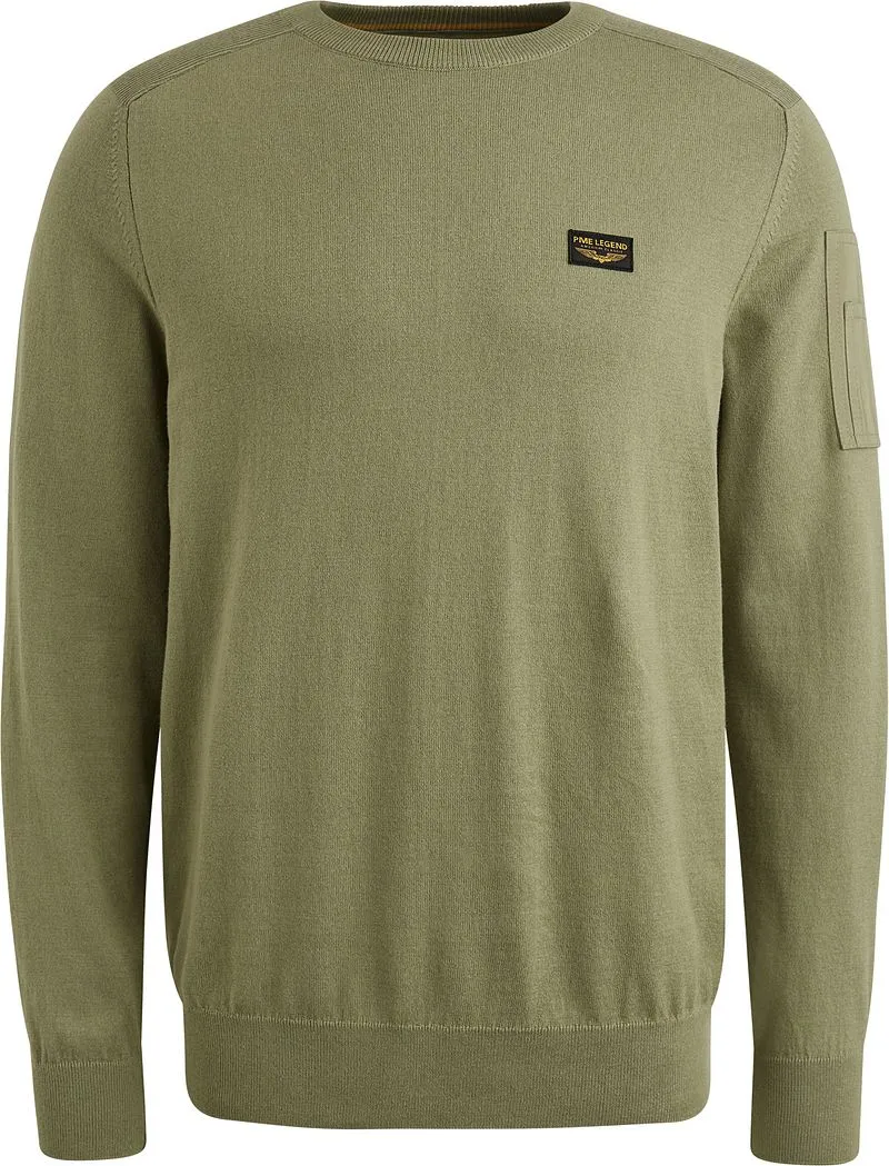 PME Legend PME Legend American Classic Pullover Oil Grün - Größe L, Grün, – Produktbild 2 von 5
