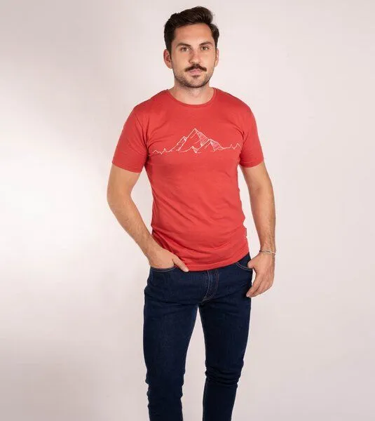 Gary Mash GARY MASH Shirt Mountainbeat aus TENCEL Modal Mix, Rot, – Produktbild 3 von 4