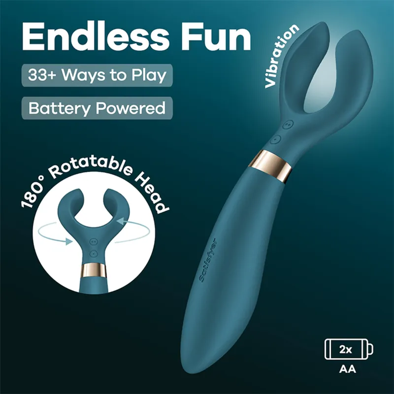 Satisfyer Satisfyer Endless Fun - Batteriebetrieben, über 33 Anwendungsmöglichkeiten, Grün, – Produktbild 1 von 1