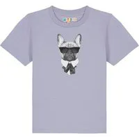 watabout kids watabout.kids T-Shirt Kinder Ein fescher Hund, Lavender, – Produktbild 1 von 1