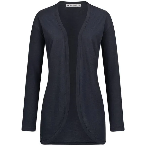 NATIVE SOULS NATIVE SOULS Slub Cardigan Damen, Navy, – Produktbild 1 von 1