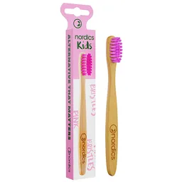 Nordics Nordics Bamboo Kids Zahnbürste pinke Borsten – Produktbild 1 von 1