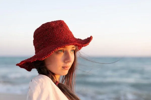 short'n'pietz short'n'pietz gehäkelter Sommerhut aus reinen Hanffasern, Grün, – Produktbild 6 von 6