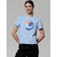 watapparel watapparel T-Shirt Frauen Sunset Rainbow, Blue soul, – Produktbild 1 von 1