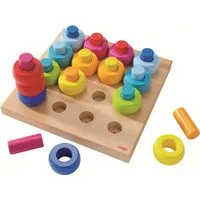 HABA HABA Steckspiel Farbkringel Buche 32-teilig bunt – Produktbild 1 von 1