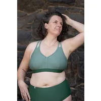 Inaska Inaska Damen vegan Bikinioberteil Sport Wild Nature Khaki/ Dunkelgrün, Dunkelgrün, – Produktbild 1 von 1
