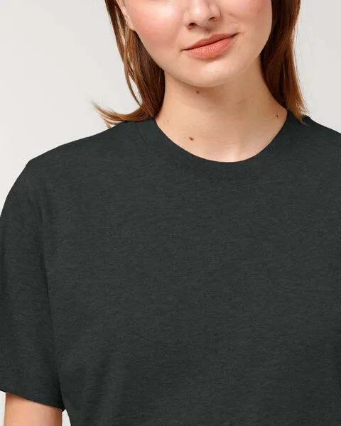 YTWOO YTWOO Sehr dickes Unisex T-Shirt | 240 g/qm | Top Premium Bio-Baumwolle, Dark heather grey, – Produktbild 3 von 4