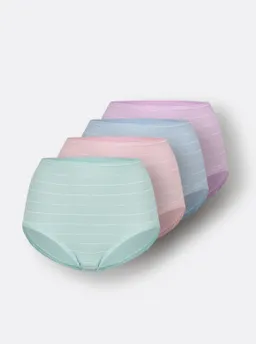 wäschepur Taillenslip rosé + mint + eisblau + flieder – Produktbild 1 von 1