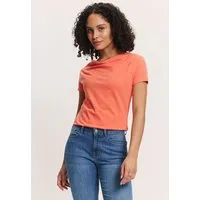 Tranquillo Jerseyshirt Giina aus Bio-Baumwolle - camellia orange / S – Produktbild 1 von 2