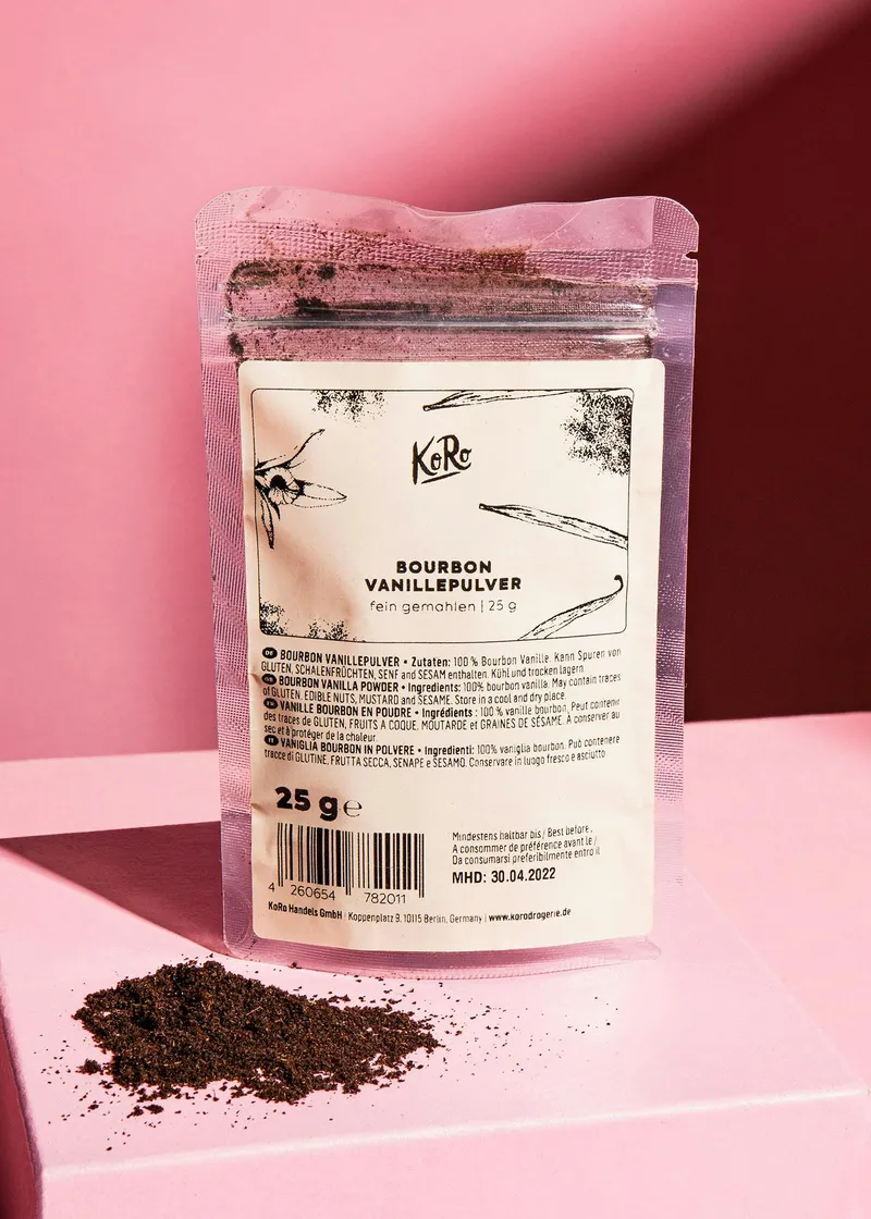 KoRo Bourbon Vanillepulver 25 g – Produktbild 1 von 5