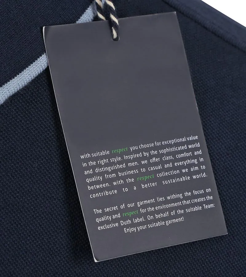 Suitable Suitable Respect Poloshirt Tip Ferry Navy - Größe S, Dunkelblau, – Produktbild 5 von 5