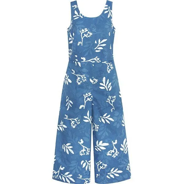 Global Mamas Global Mamas Bio Jumpsuit - Pathways, Forage stone (blau), – Produktbild 1 von 3
