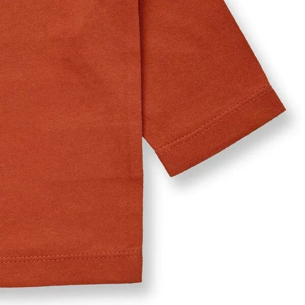 Sense Organics Sense Organics Baby Langarmshirt, Modell ELAN, Bär & baum auf terrakotta, – Produktbild 3 von 3