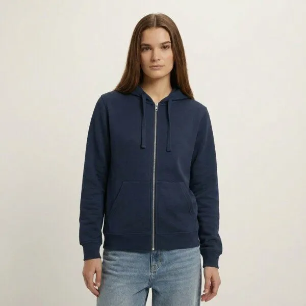 YTWOO YTWOO Everyday Unisex-Sweatjacke – Weich, zeitlos & nachhaltig, Navy, – Produktbild 2 von 3
