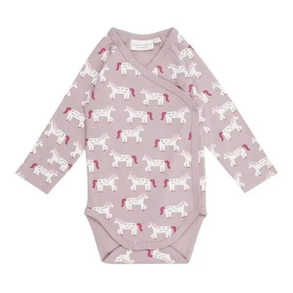 Sense Organics sense-organics Langarm Wickelbody YGON von Sense Organics, Horses mauve, – Produktbild 1 von 4