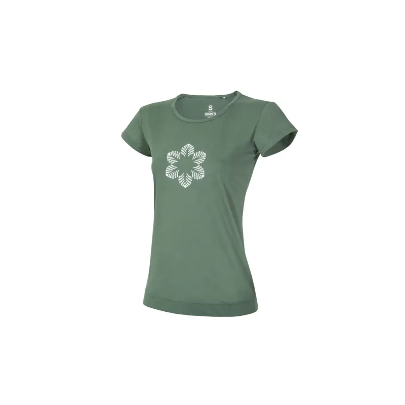 Ocun T-Shirt Frau Ocun Classic T Organic Flower, Vert, – Produktbild 2 von 2