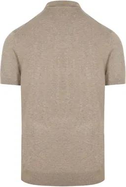 Profuomo Profuomo Gestricktes Poloshirt Beige - Größe XXL – Produktbild 1 von 1