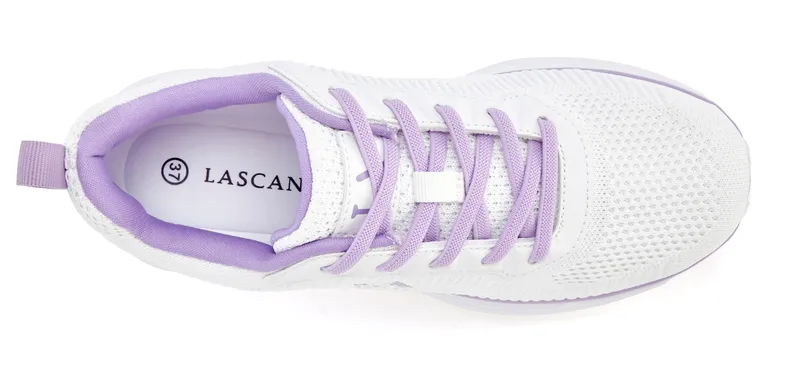 Lascana Sneaker, Weiß/lila, – Produktbild 3 von 3
