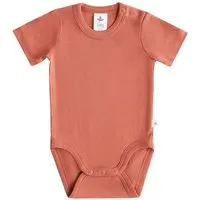 Leela Cotton Leela Cotton Baby Kinder Body Kurzarm Bio-Baumwolle Rippjersey 2006, Tabasco, – Produktbild 1 von 1