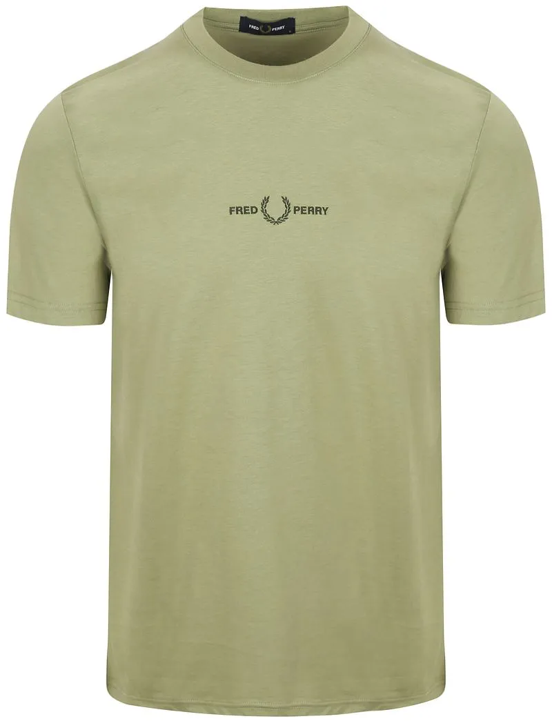 Fred Perry Fred Perry M4580 Embroidered Olive - Größe L, Grün, – Produktbild 2 von 4