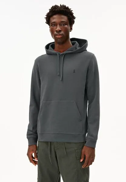 ARMEDANGELS ARMEDANGELS PAARLO FLEECE Herren Sweathoodie aus Bio-Baumwolle, Space steel, – Produktbild 1 von 4