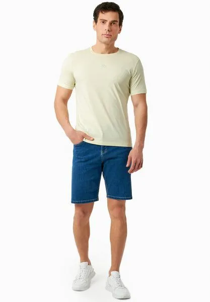ORGANICATION ORGANICATION Jeans-Shorts aus Bio-Baumwolle, Medium blue, – Produktbild 1 von 3