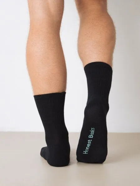 Honest Basics Honest Basics Tennis-Socken 3er-Pack, Schwarz, – Produktbild 4 von 4
